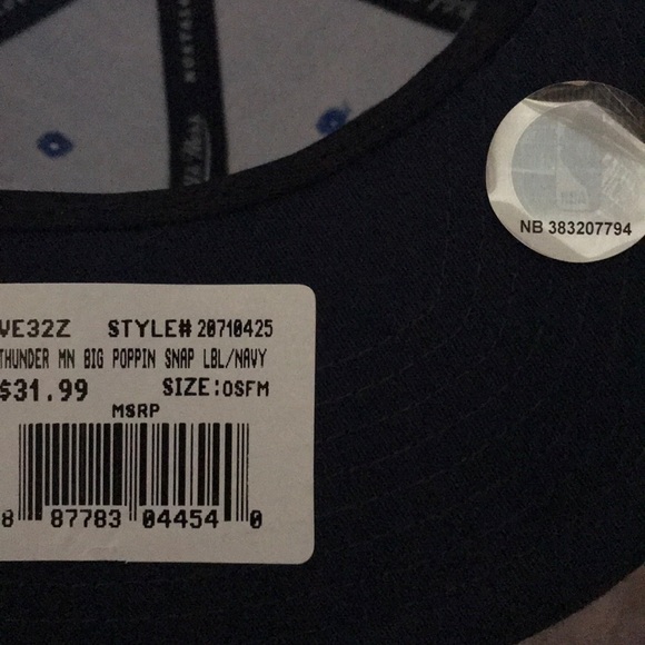 Mitchell and Ness OKC Thunder Snapback - Picture 5 of 5